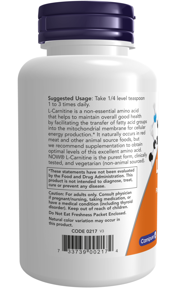 L-Carnitine Pure Powder - 3 oz. - Image 3