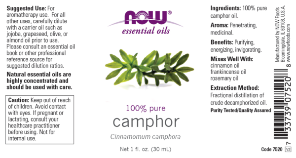Camphor Oil - 1 fl. oz. - Image 2