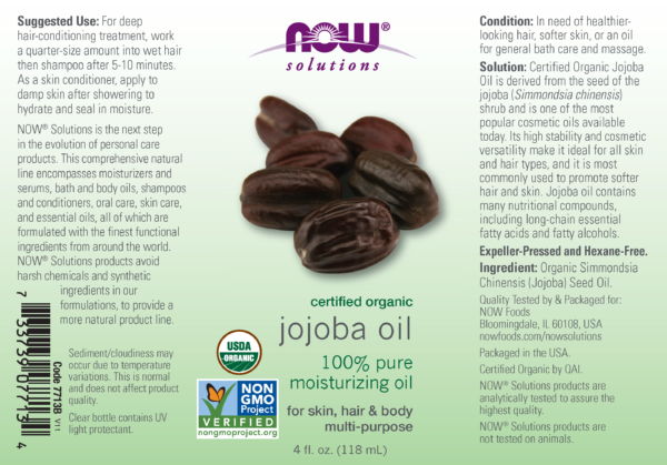 Jojoba Oil, Organic - 4 fl. oz. - Image 2