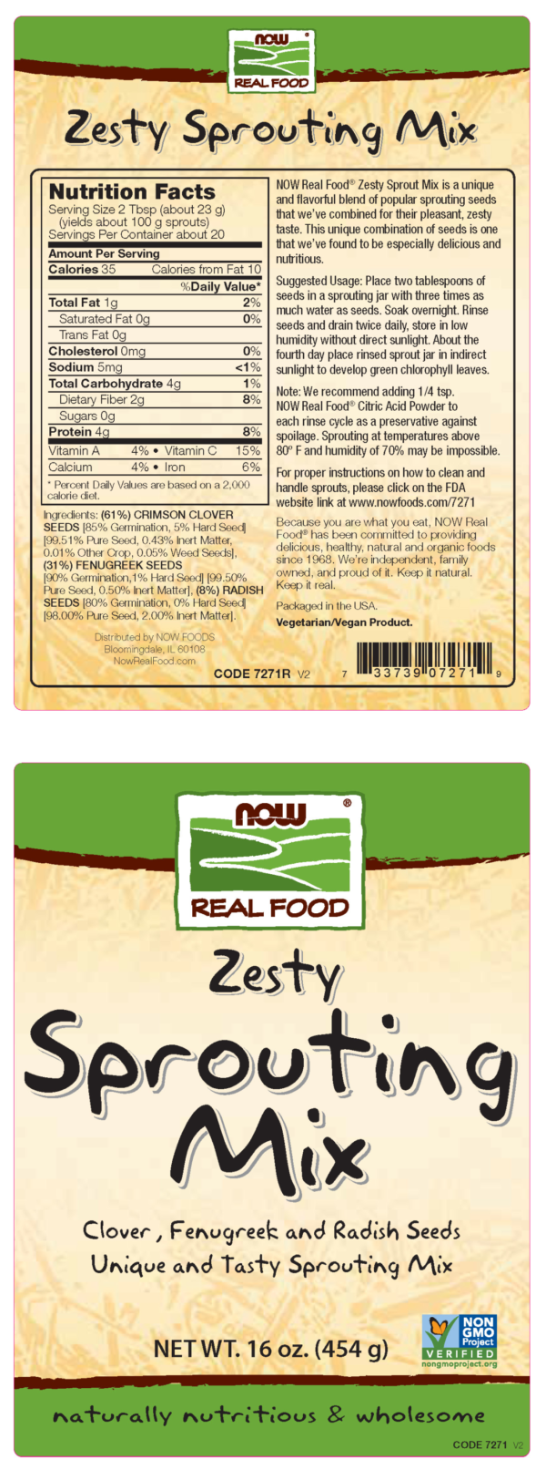 Zesty Sprouting Mix - 16 oz. - Image 2