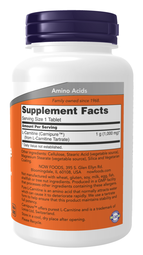 L-Carnitine 1000 mg - 50 Tablets - Image 2