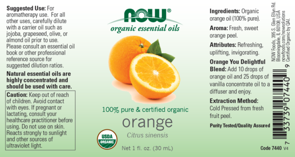 Orange Oil, Organic - 1 fl. oz. - Image 2