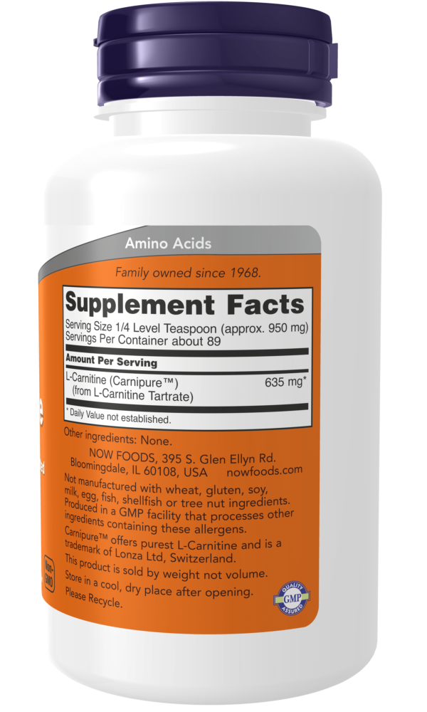 L-Carnitine Pure Powder - 3 oz. - Image 2