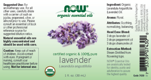 Lavender Oil, Organic - 1 fl. oz. - Image 2