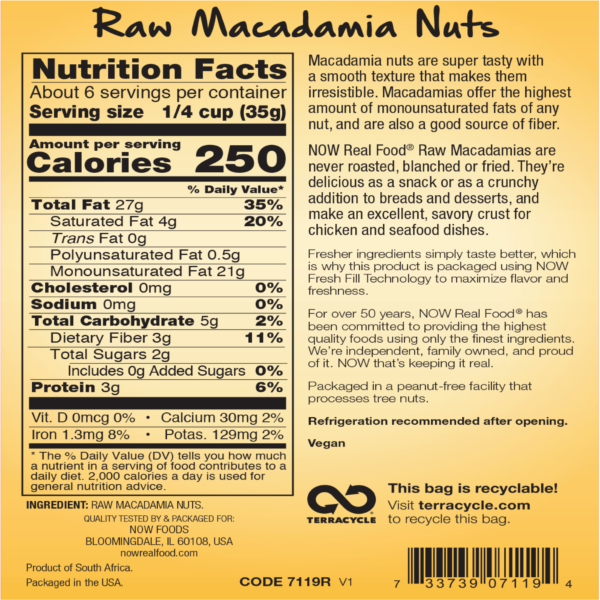 Macadamia Nuts, Raw & Unsalted - 8 oz. - Image 2